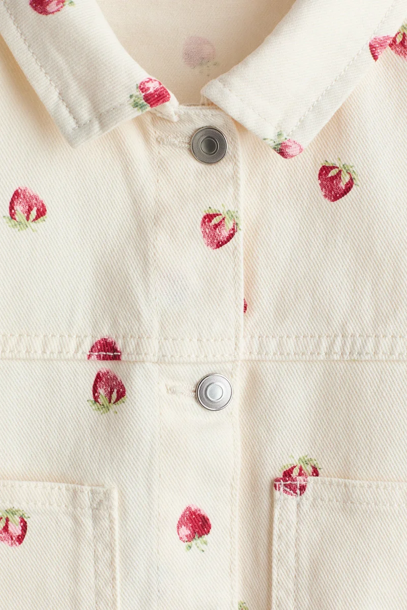 اتش اند ام جاكيت من التويل بتصميم منقوش